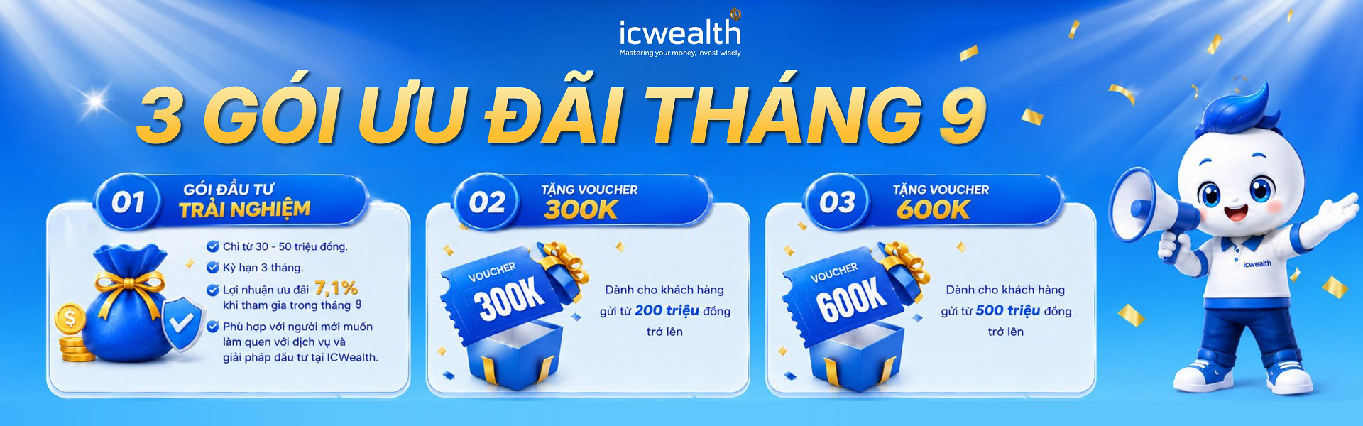 Quỹ đầu tư ICWealth - CTKM Tháng 9 cực hot